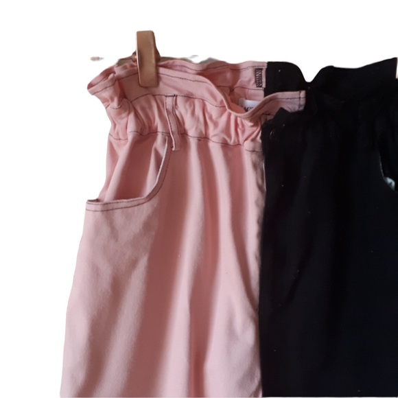 Black Friday- Two Tone pink,black paperwaist trouser size 10 - Picture 5 of 7